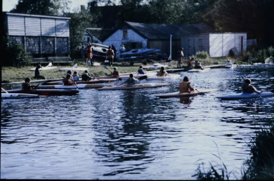Throwback photo of Canoeing at Eagle in the 1980's